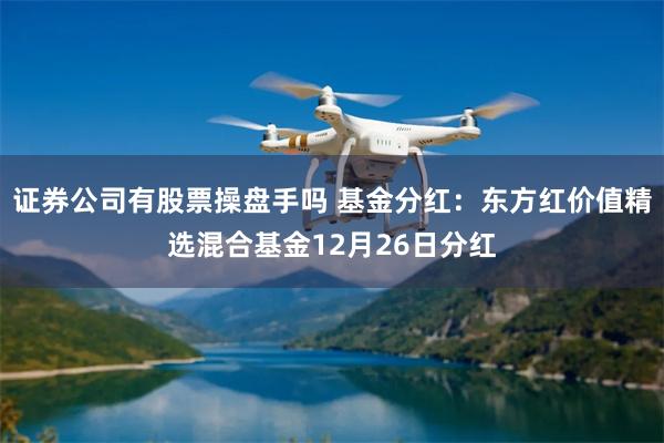 证券公司有股票操盘手吗 基金分红：东方红价值精选混合基金12月26日分红